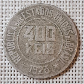 Brazil 400 Reis 1923 KM-520 VF