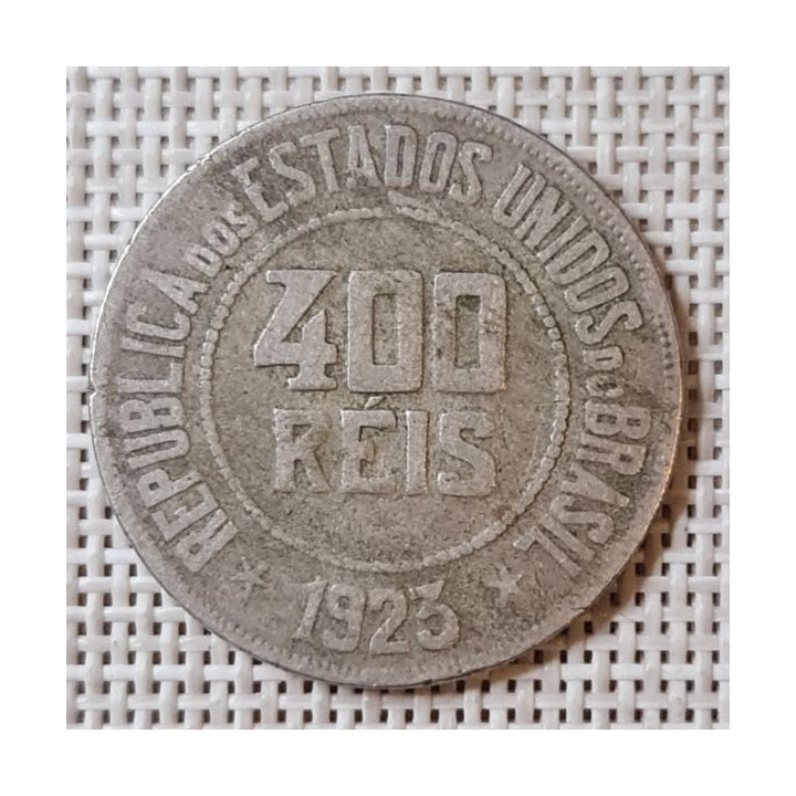 Brazil 400 Reis 1923 KM-520 VF