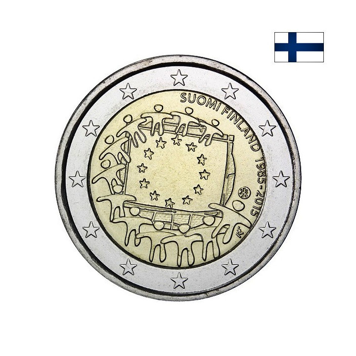 Finland 2 Euro 2015 "Flag (EUF)" UNC