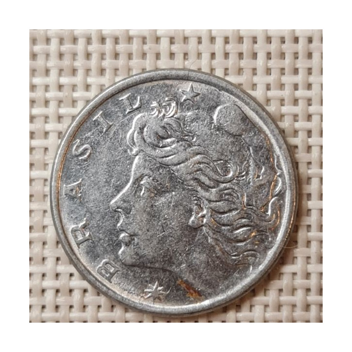 Brazil 10 Centavos 1976 KM-578.1a XF
