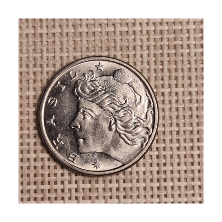Brazil 10 Centavos 1977 KM-578.1a XF