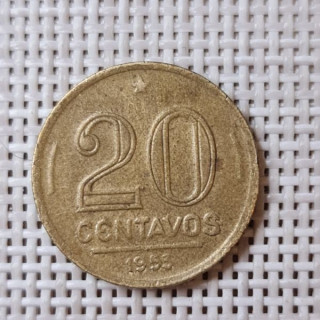 Brazil 20 Centavos 1953 KM-562 VF