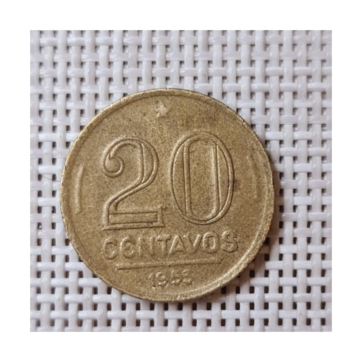 Brazil 20 Centavos 1953 KM-562 VF