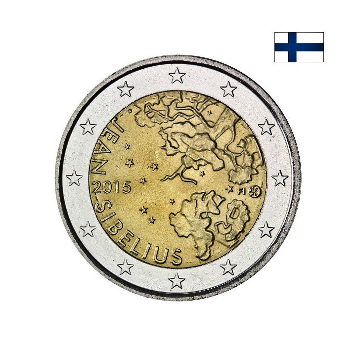 Finland 2 Euro 2015 "Jean Sibelius" UNC