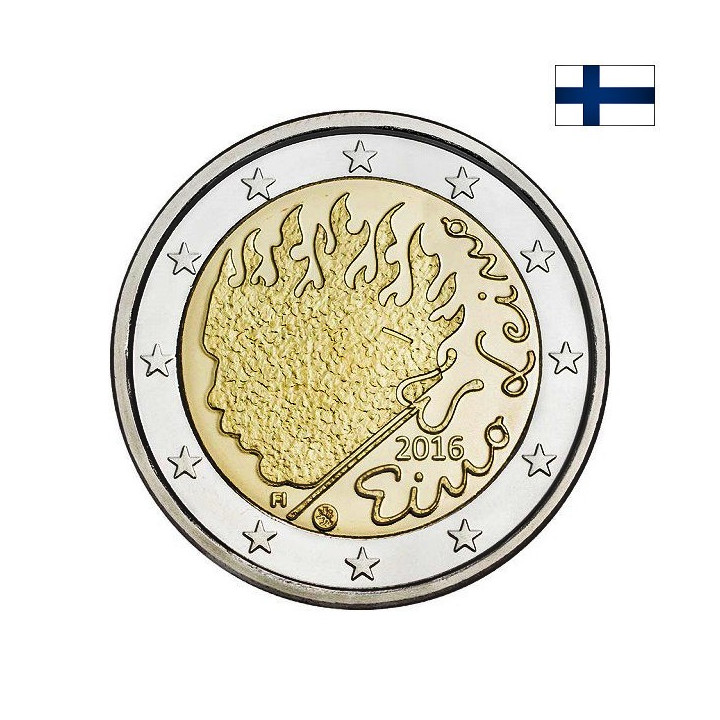 Finland 2 Euro 2016 "Eino Leino" UNC