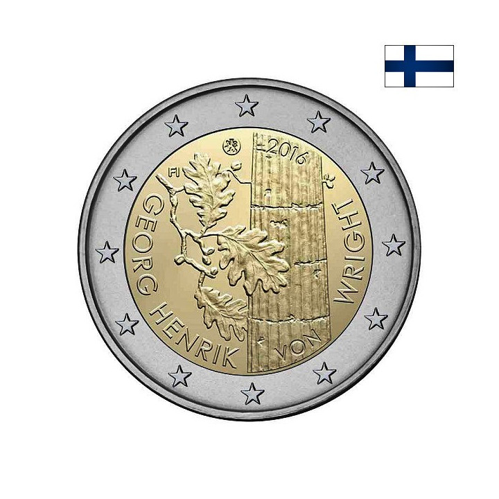 Finland 2 Euro 2016 "Georg Wright" UNC