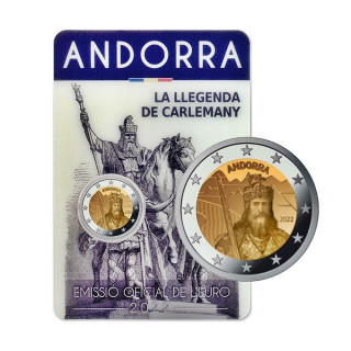 Andorra 2 Euro 2022 "Charlemagnee" BU (Coin Card)