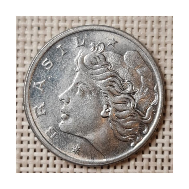 Brazil 50 Centavos 1977 KM-580b AU