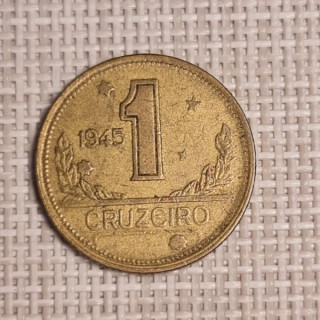 Brazil 1 Cruzeiro 1945 KM-558 VF