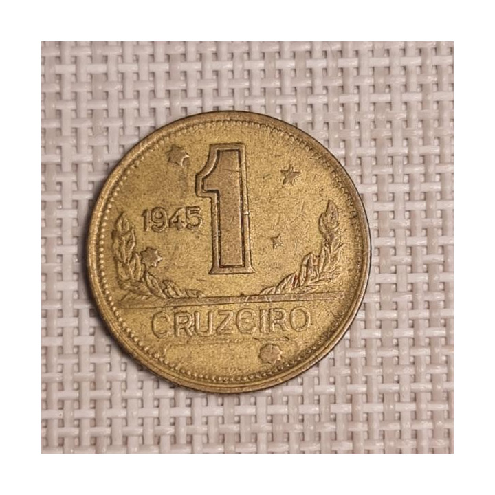 Brazil 1 Cruzeiro 1945 KM-558 VF