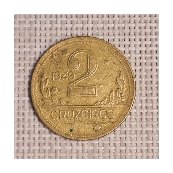 Brazil 2 Cruzeiros 1949 KM-559 VF