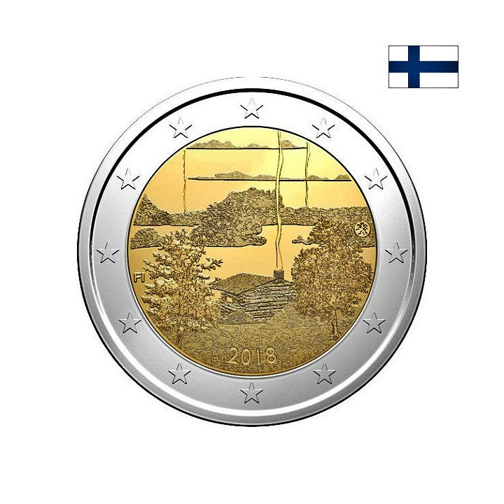 Finland 2 Euro 2018 "Finnish Sauna" UNC