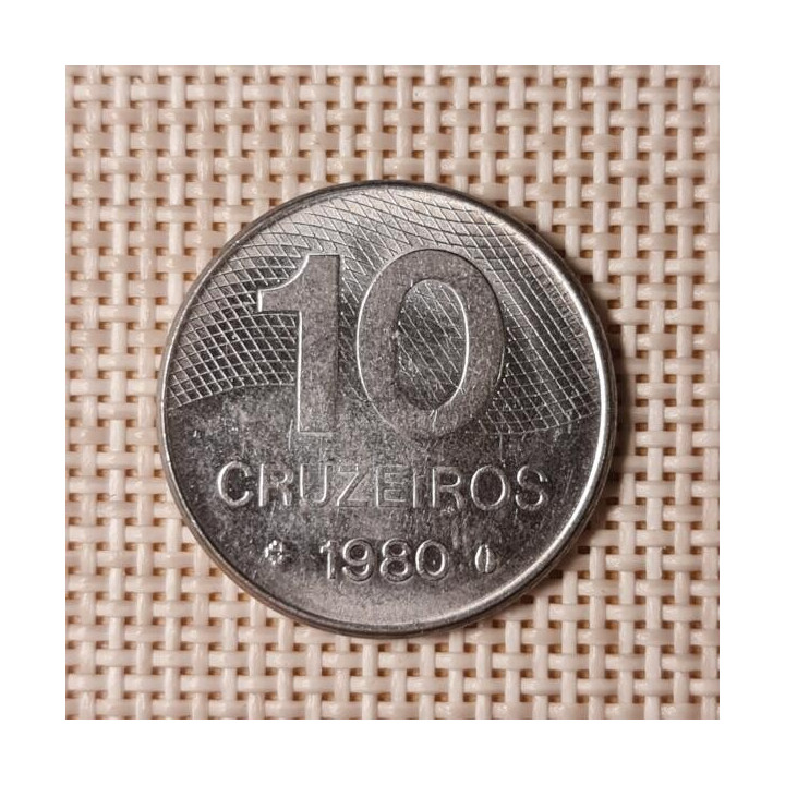 Brazil 10 Cruzeiros 1980 KM-592.1 VF