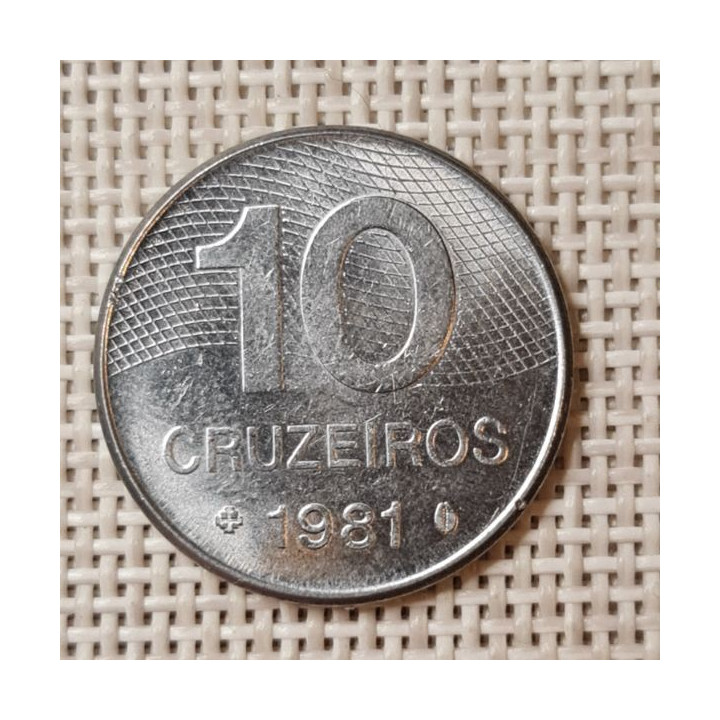 Brazil 10 Cruzeiros 1981 KM-592.1 XF