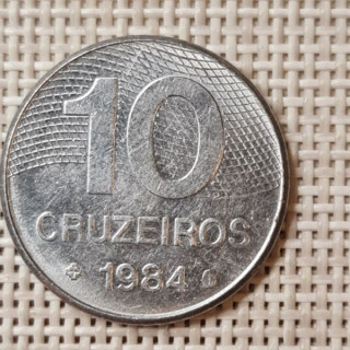 Brazil 10 Cruzeiros 1984 KM-592.1 VF