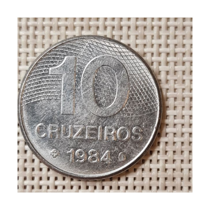 Brazil 10 Cruzeiros 1984 KM-592.1 VF