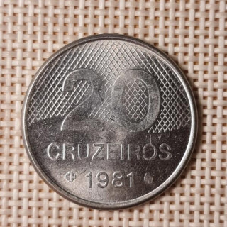 Brazil 20 Cruzeiros 1981 KM-593.1 VF