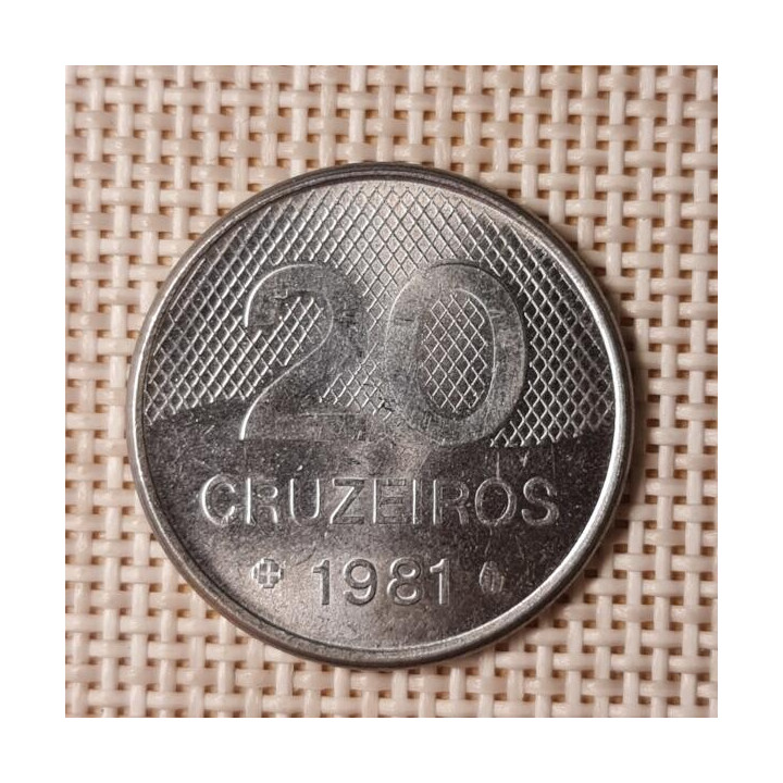 Brazil 20 Cruzeiros 1981 KM-593.1 VF