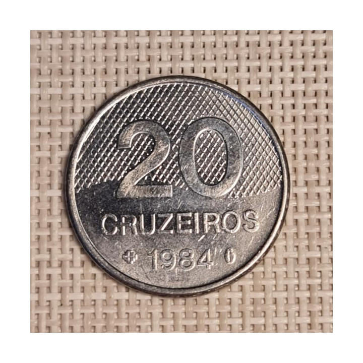Brazil 20 Cruzeiros 1984 KM-593.1 VF