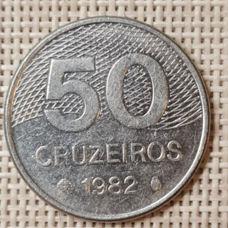 Brazil 50 Cruzeiros 1982 KM-594.1 VF