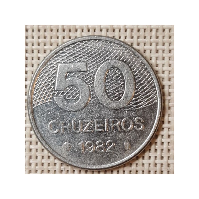 Brazil 50 Cruzeiros 1982 KM-594.1 VF