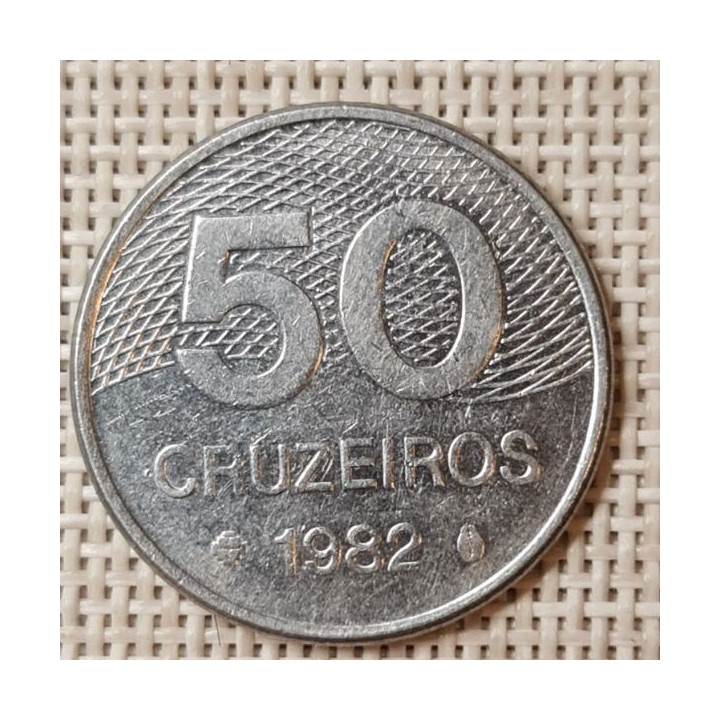 Brazil 50 Cruzeiros 1982 KM-594.1 VF