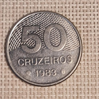 Brazil 50 Cruzeiros 1983 KM-594.1 VF
