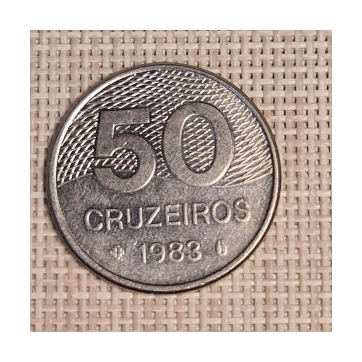 Brazil 50 Cruzeiros 1983 KM-594.1 VF