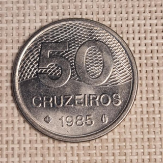 Brazil 50 Cruzeiros 1985 KM-594.2 VF