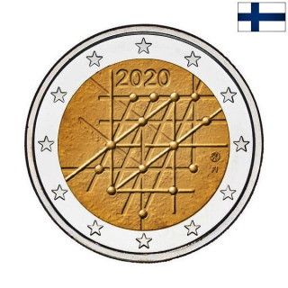 Finland 2 Euro 2020 "University of Turku" UNC