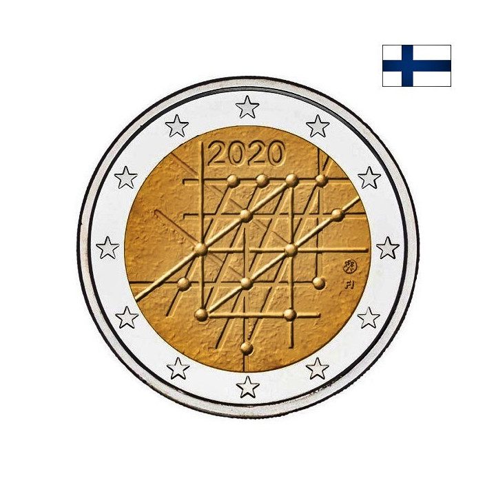 Finland 2 Euro 2020 "University of Turku" UNC