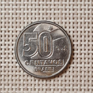 Brazil 50 Centavos 1989 KM-614 UNC