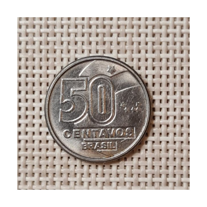 Brazil 50 Centavos 1989 KM-614 UNC
