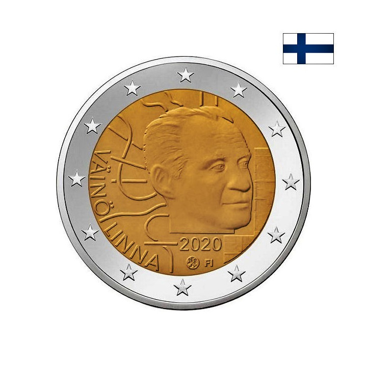 Finland 2 Euro 2020 "Väinö Linna" UNC