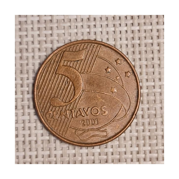 Brazil 5 Centavos 2001 KM-648 VF