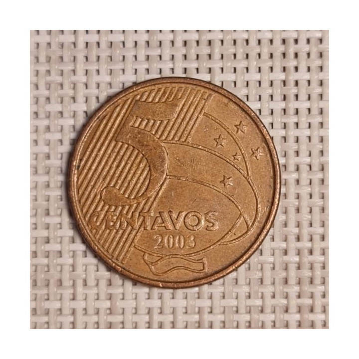 Brazil 5 Centavos 2003 KM-648 VF