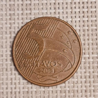 Brazil 5 Centavos 2004 KM-648 VF