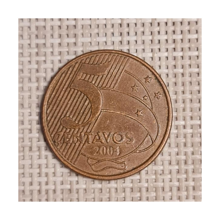 Brazil 5 Centavos 2004 KM-648 VF