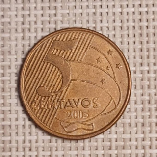 Brazil 5 Centavos 2005 KM-648 VF