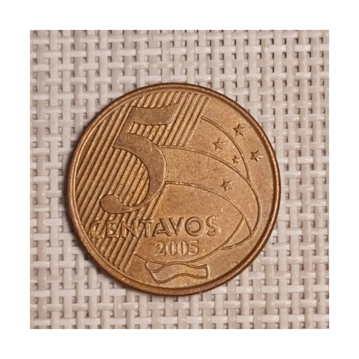 Brazil 5 Centavos 2005 KM-648 VF