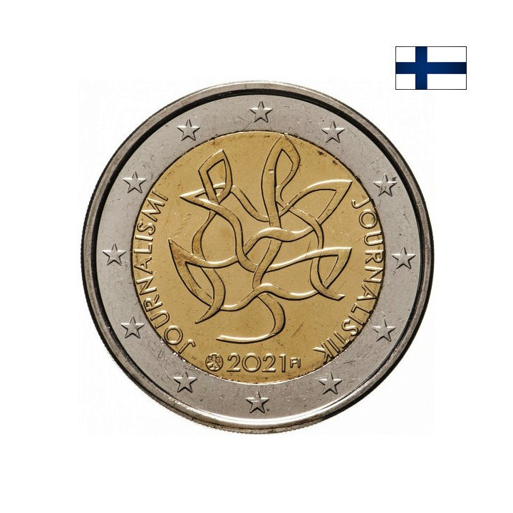 Finland 2 Euro 2021 "Journalism" UNC