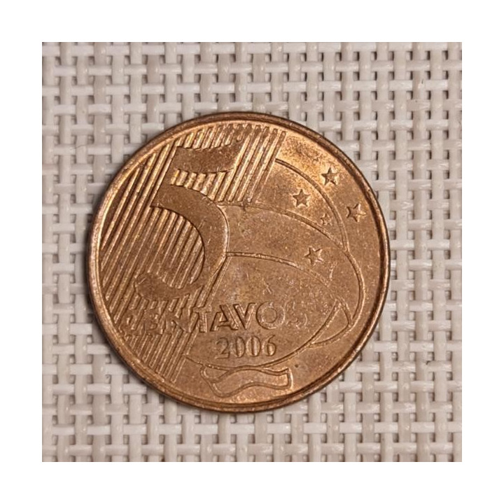 Brazil 5 Centavos 2006 KM-648 VF