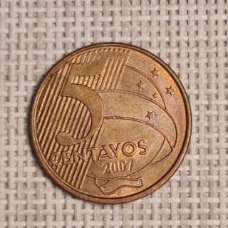 Brazil 5 Centavos 2007 KM-648 VF