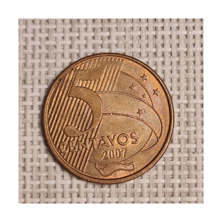 Brazil 5 Centavos 2007 KM-648 VF