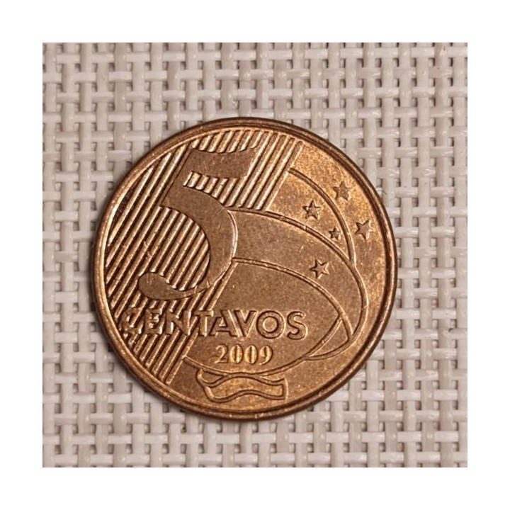 Brazil 5 Centavos 2009 KM-648 VF