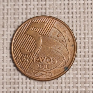 Brazil 5 Centavos 2010 KM-648 VF