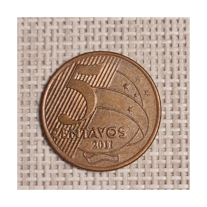 Brazil 5 Centavos 2011 KM-648 VF