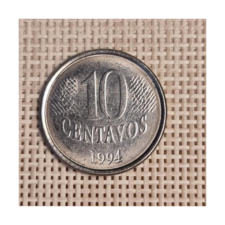 Brazil 10 Centavos 1994 KM-633 VF