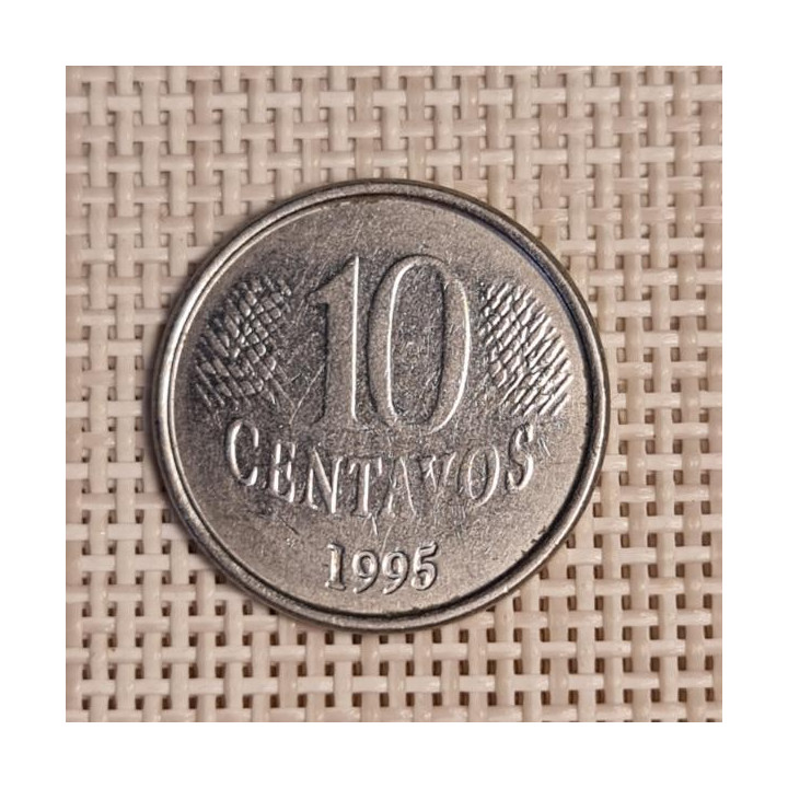 Brazil 10 Centavos 1995 KM-633 VF