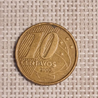 Brazil 10 Centavos 2000 KM-649.2 VF